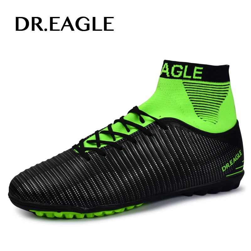 DR.EAGLE TF/газон высокие футбольные бутсы носки с обувью кроссовки|high ankle|soccer cleatsankle