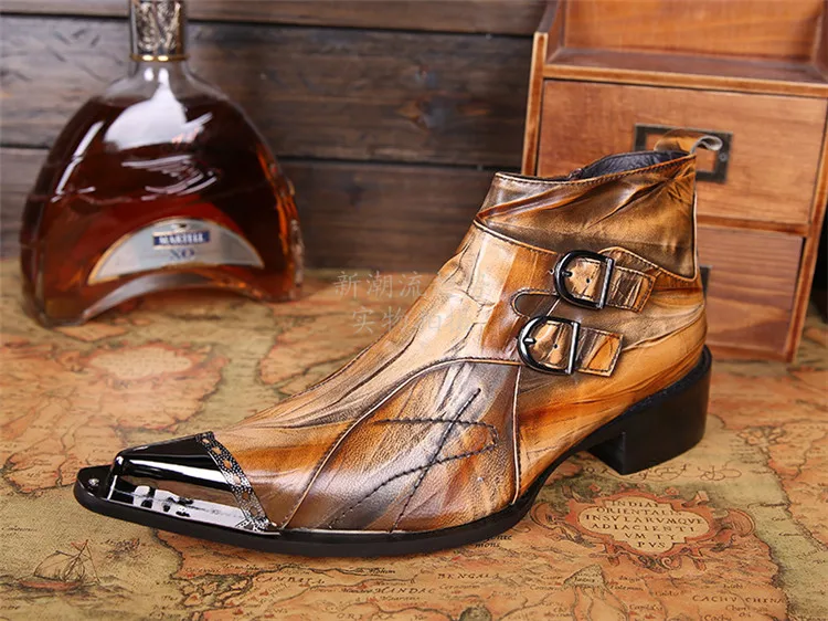 2016 г. Хит продаж дышащие мужские ботинки из натуральной кожи