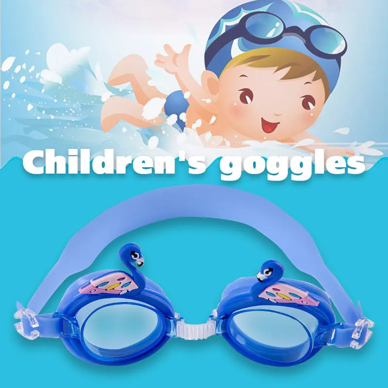 Регулируемые детские плавательные очки Анти туман для маленьких мальчиков и