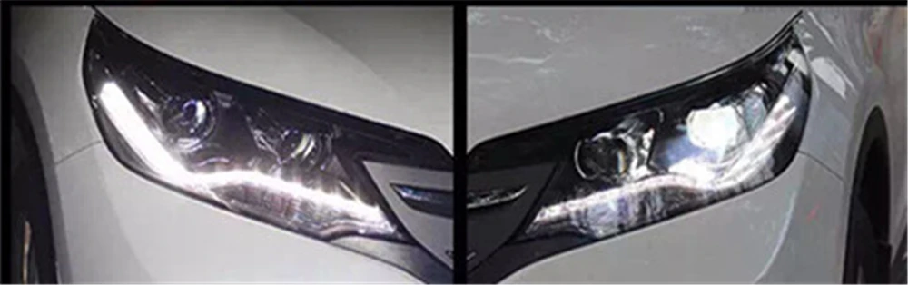 Стайлинг автомобиля фары для Honda crv 2012 2013 светодиодный фонарь для CRV головной лампы светодиодный дневной ходовой свет DRL Биксеноновые HID