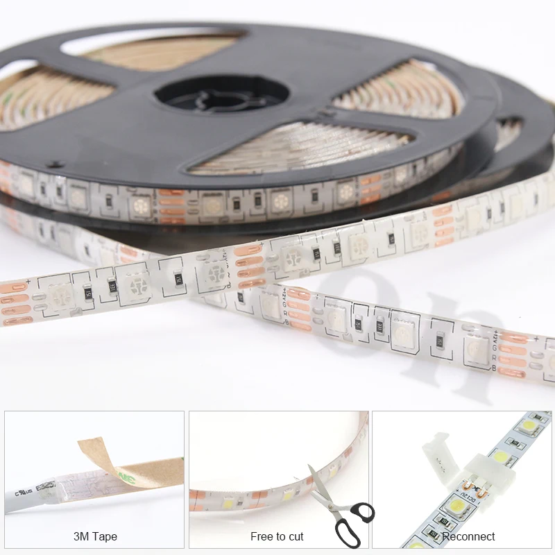 5 m DC12V ключ переключатель управления светодиодный RGB Светодиодные ленты с