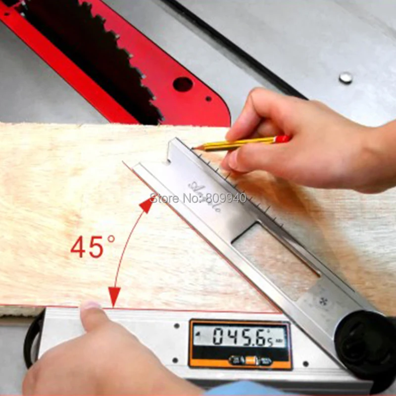 Цифровой угломер с пузырьковым уровнем 360 градусов аналоговый квадрант