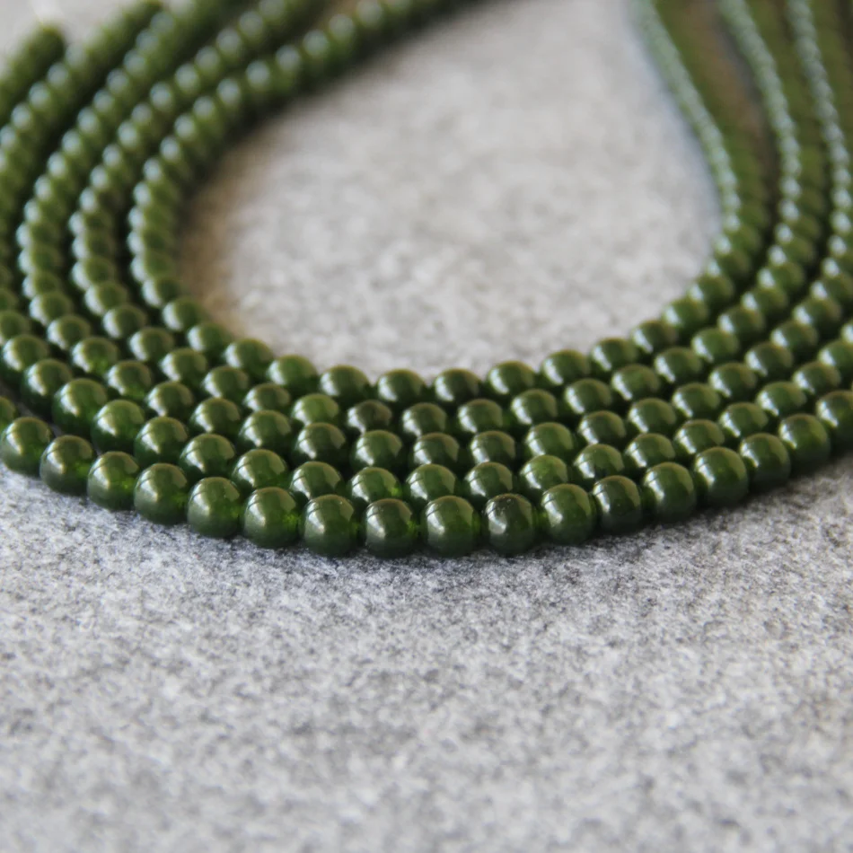 

6mm Fashion New Green chalcedony beads Round shape stones Loose Beads 15" 2pc/lot Jewelry making design wholesale
