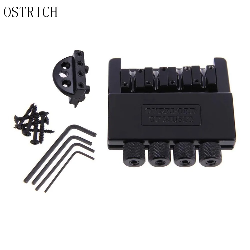 Ostrich Black Headless 4 String Electric Guitar Bass Tremolo Bridge System для гитары без головы | Спорт и