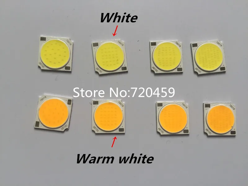 Светодиодный чип COB высокой мощности диаметр светящегося излучения 17 мм Тайвань