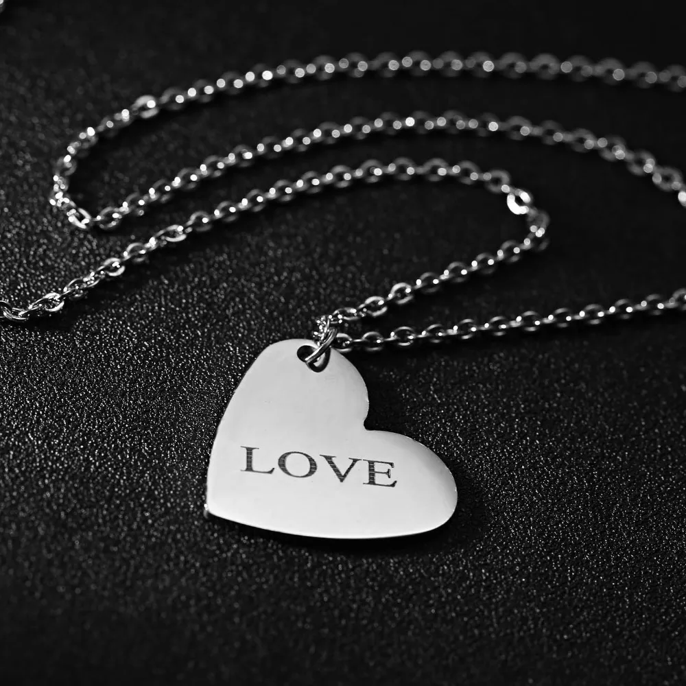 1 предмет модный название гравированные серебряные Цвет из нержавеющей стали с