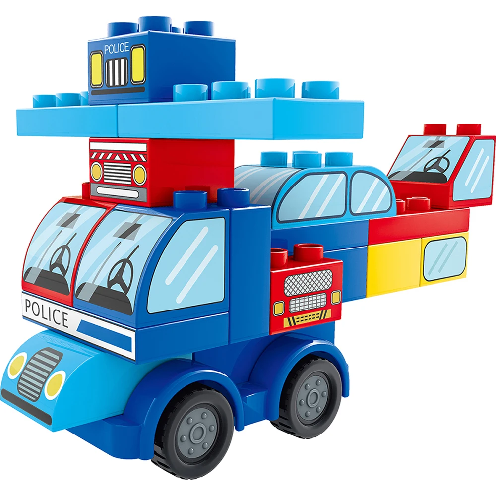 81 шт. большие строительные блоки Совместимые Lepinging Duplo серии грузовик автомобиль