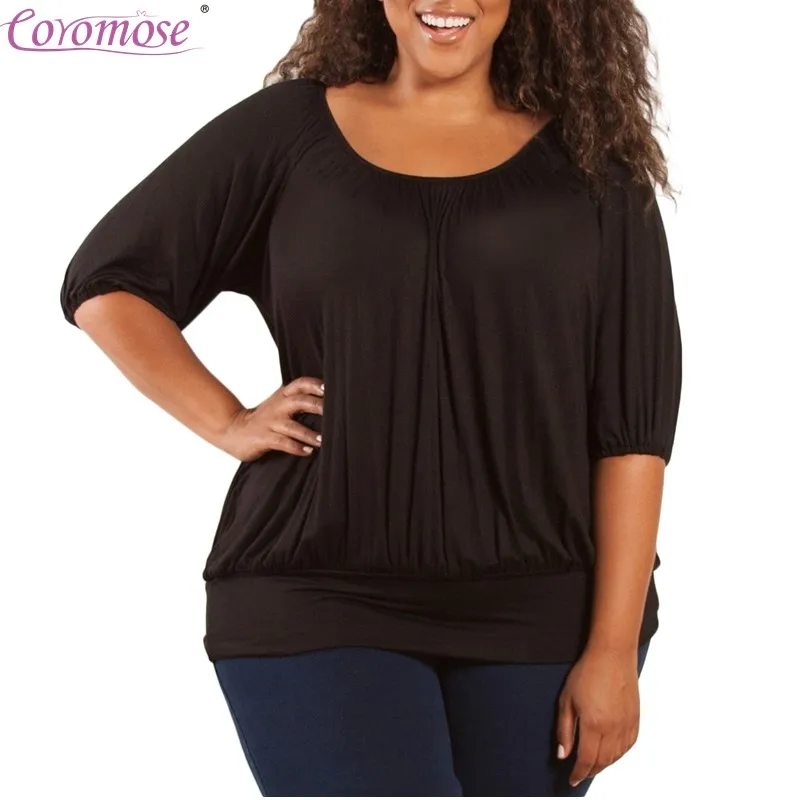 У Для женщин Повседневное одноцветное Цвет круглым вырезом Топы корректирующие