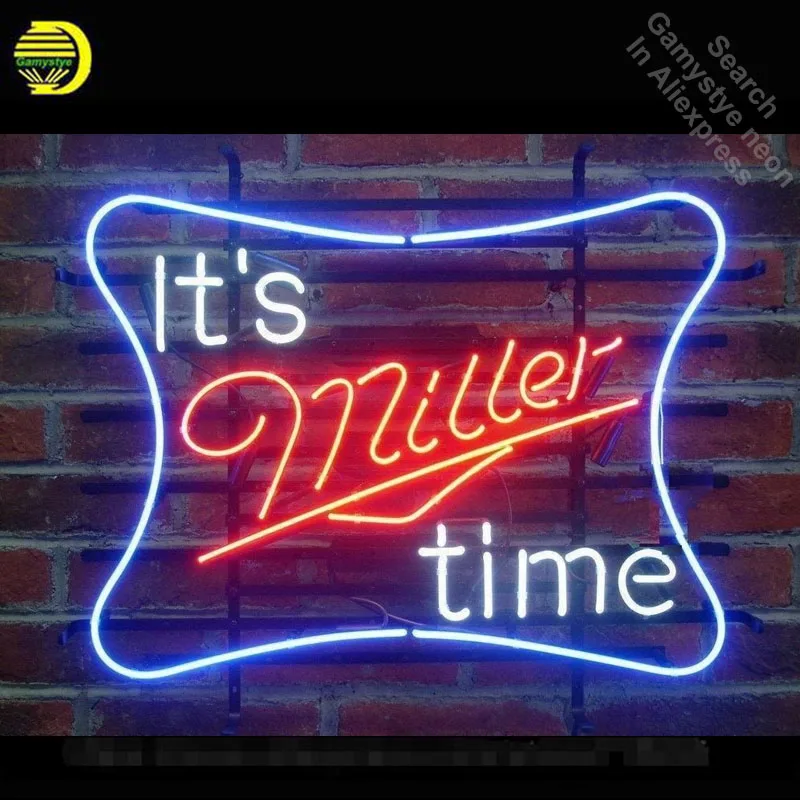 Неоновая вывеска для It's Miller Time неоновая трубка винтажный Пивной знак в деловом