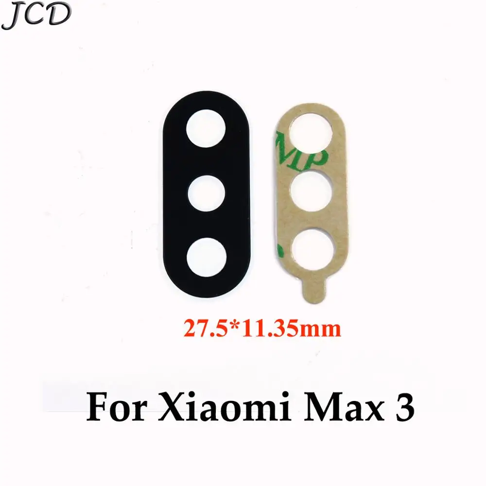 JCD 2 шт. стеклянный объектив задней камеры для Xiaomi Mi Max Объективы 3 запасные части с