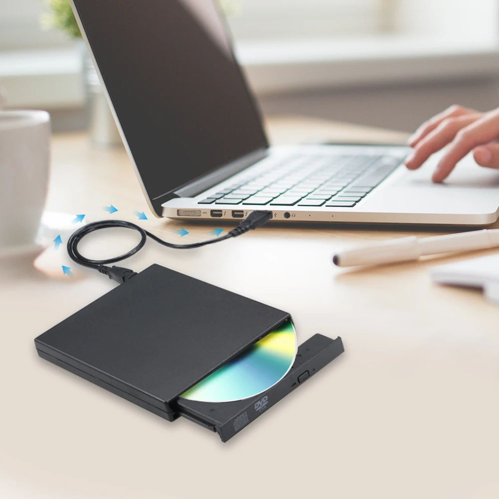 Dvd-плеер USB внешний DVD/CD ридер плеер для Windows Laptpo DVD-ROM портативный dvd-плеер