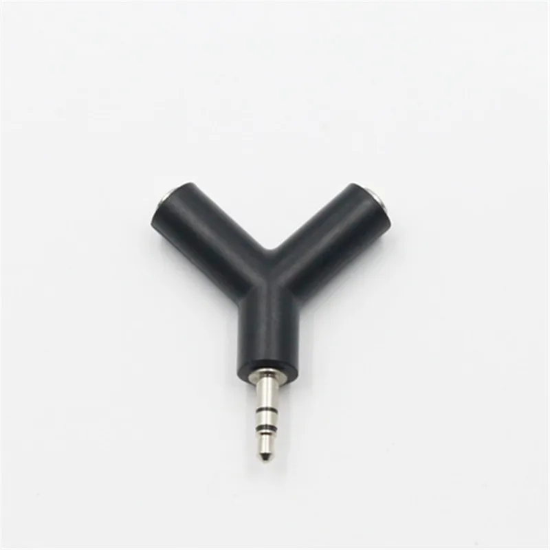 Y Type Audio Splitter Earphone Couple Line 3.5mm Cable One Divided Into Two Headset Couples Adapter For on - Аудио разветвитель для наушников Y-типа с 3.5-мм кабелем, деление на две пары наушников, адаптер для одного.