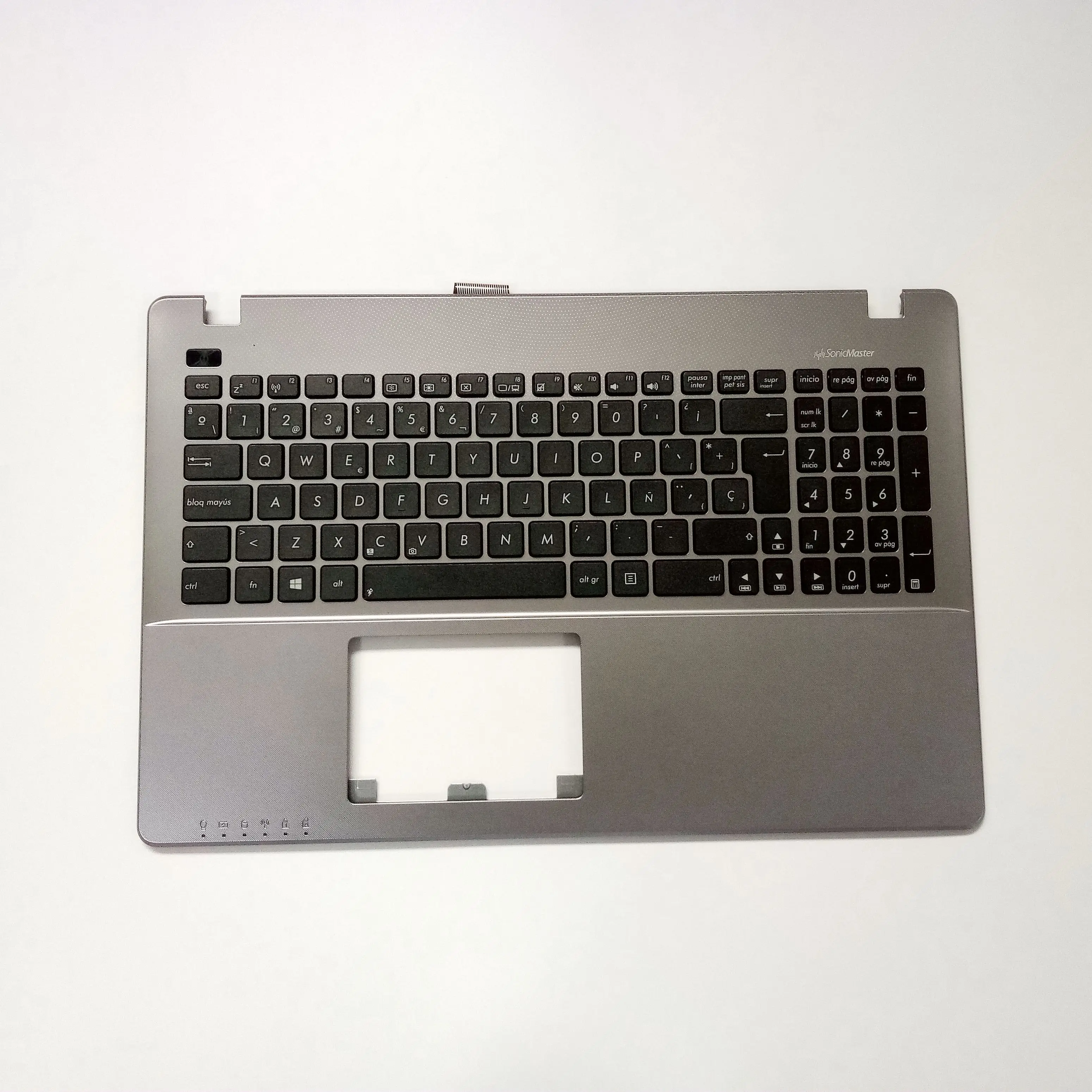 Новый подлинный чехол с серой подставкой для Asus K550C K550CA K550CC в испанской раскладке
