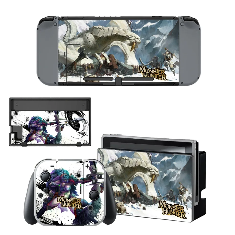 Виниловая Защитная Наклейка Monster наклейка охотника для консоли Nintendo Switch NS +