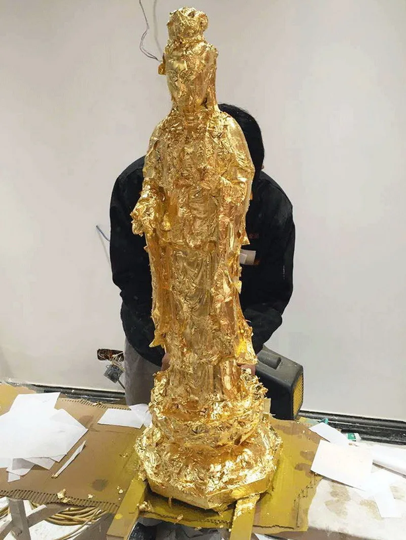 24K чистый натуральный листочек из съедобного золота фольги лист 99.99% золота украшения еды