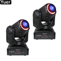 2pcslot 30w led spot moving head lights with full color led tube stage moving head light for dj disco club bar party dmx512