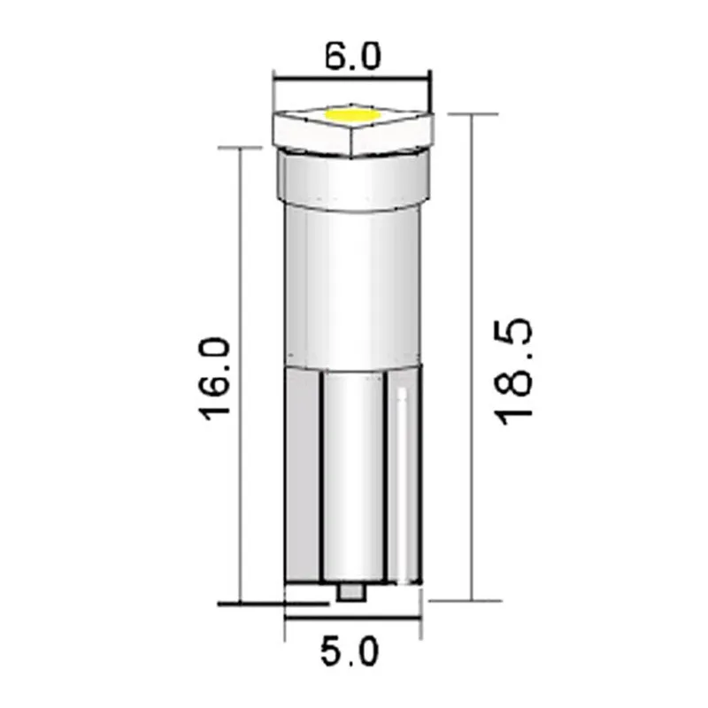 10 шт./лот авто интерьер автомобиля супер яркий T5 Led 1 SMD DC 12V свет керамическая