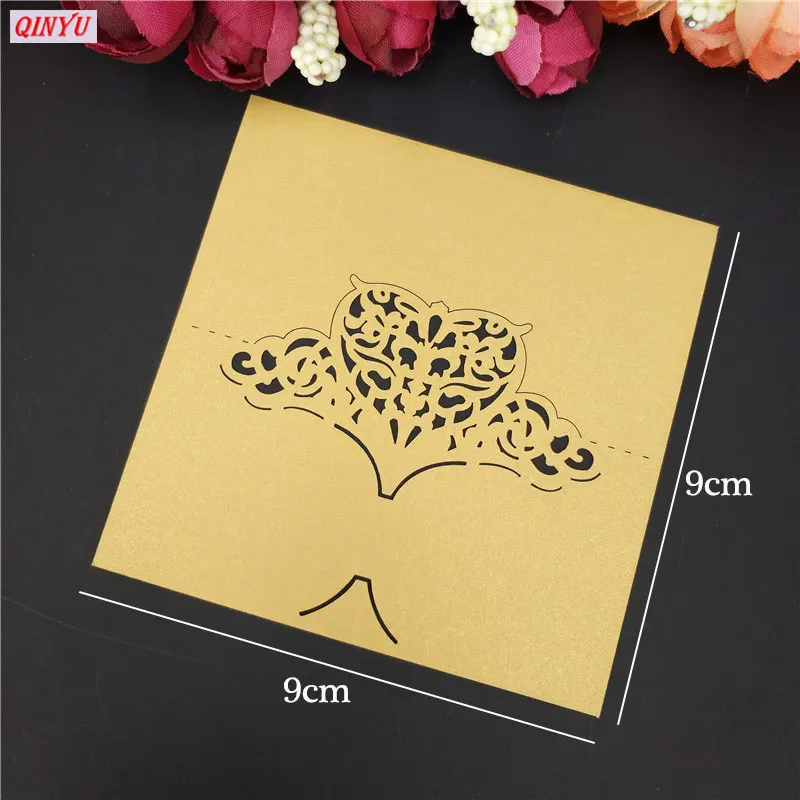 100 шт. лазерная вырезка пригласительные открытки свадебные стулья именные