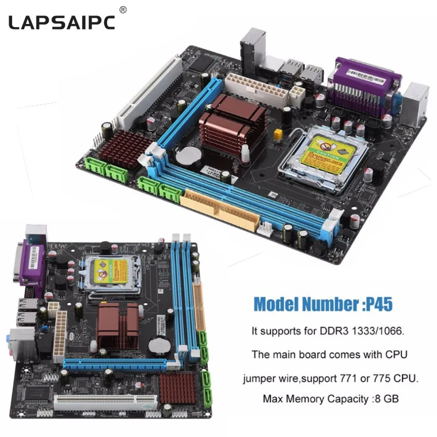   Lapsaipc P45 Fast Ethernet,   ,  LGA 771/775,   DDR3 8 ,  L5420