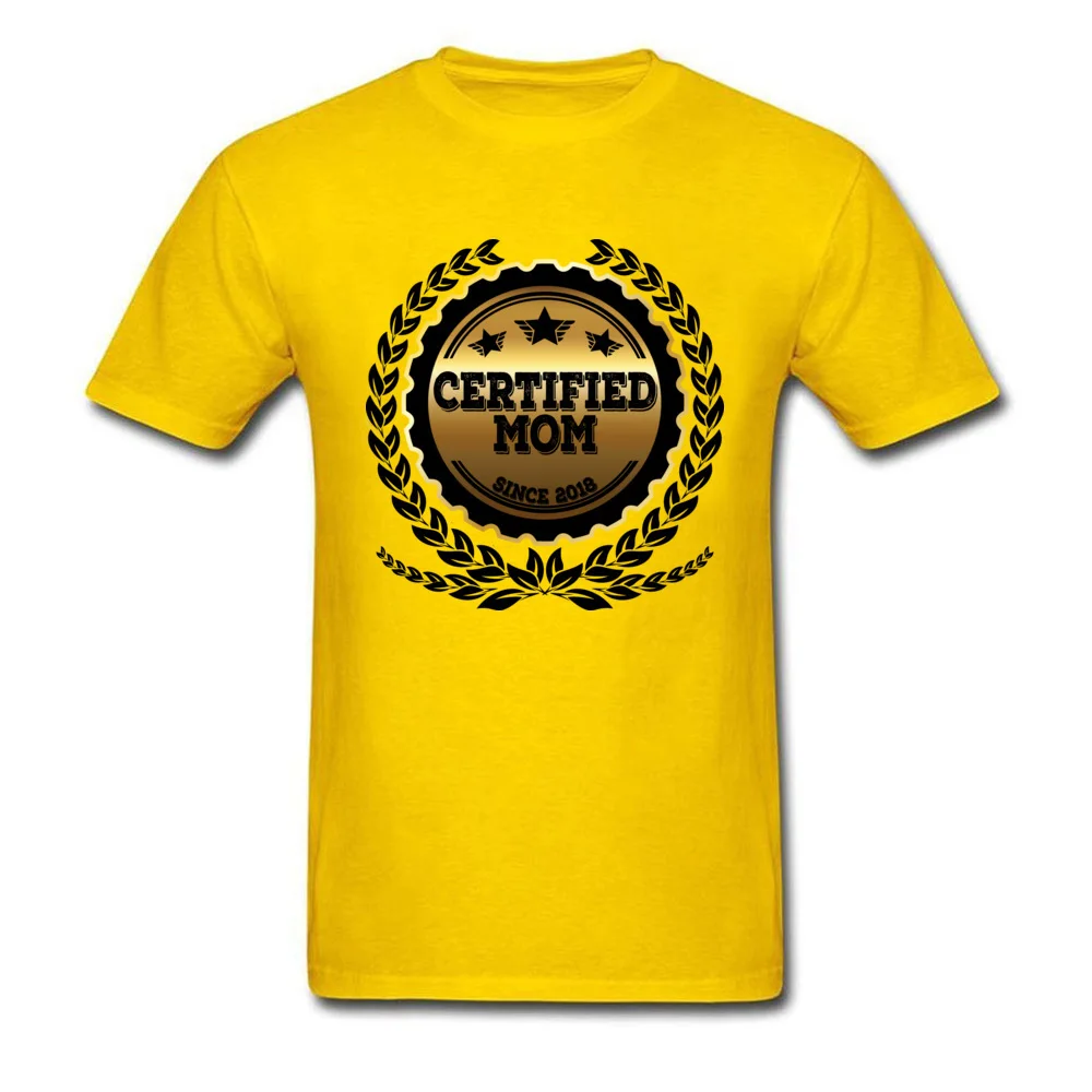 Сертифицированный мама с 2018 года футболка смешные футболки Последние Для мужчин