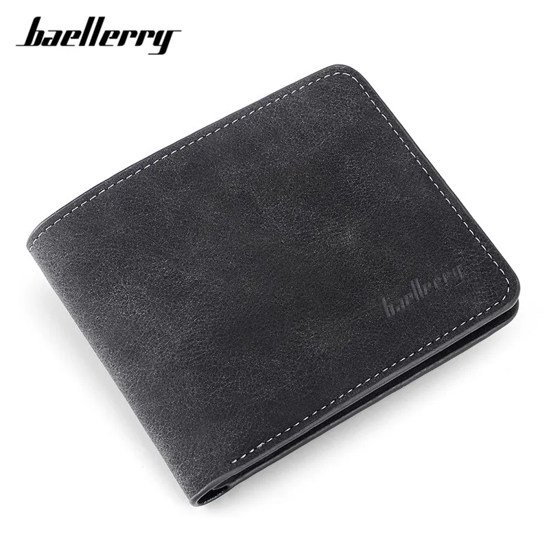 

Мужской тонкий кошелек Baellerry, винтажный тонкий кошелек, без молнии