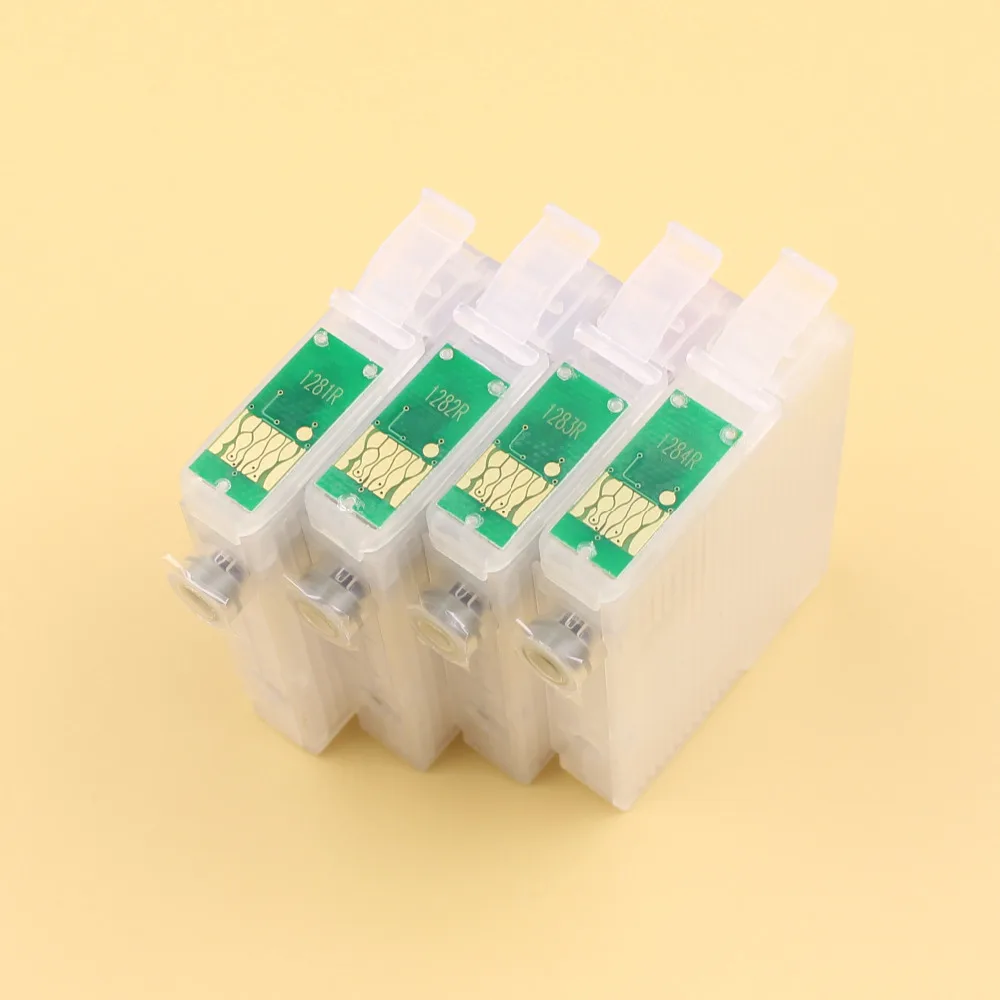 Пустой Заправляемый картридж T1281 T1282 T1283 T1284 подходит для Epson