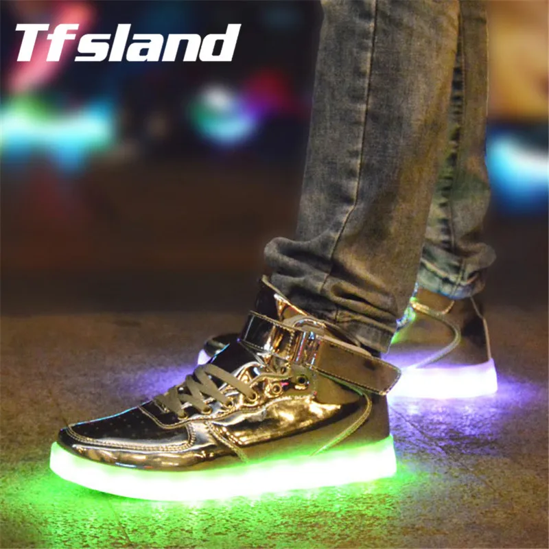 Tfsland/светящаяся обувь со светодиодной подсветкой для мужчин и женщин светящаяся