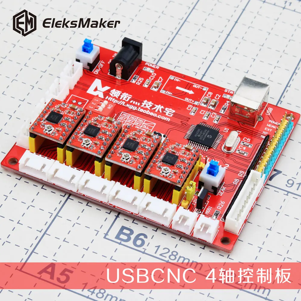 USB CNC 4 осевая плата драйвера шагового двигателя контроллер лазерная для DIY