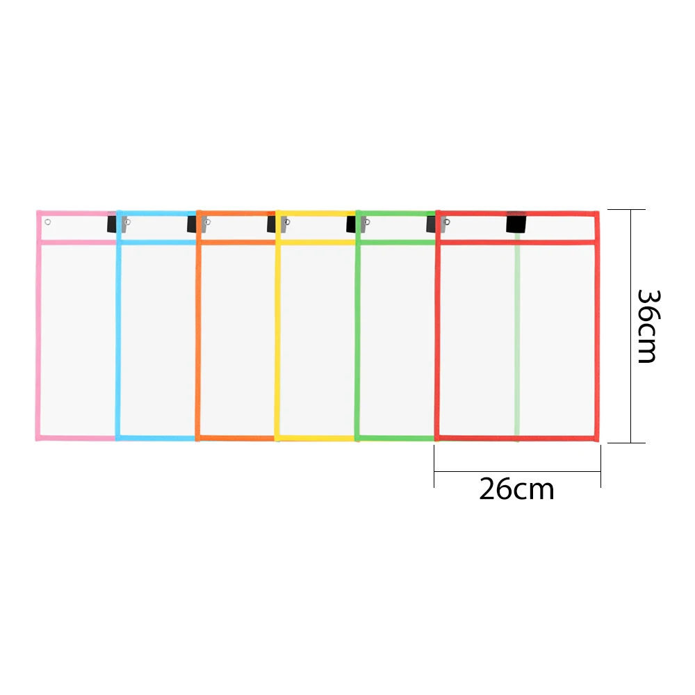 1 шт. многоразовые сухие стираемые карманы прозрачные для записи и протирания