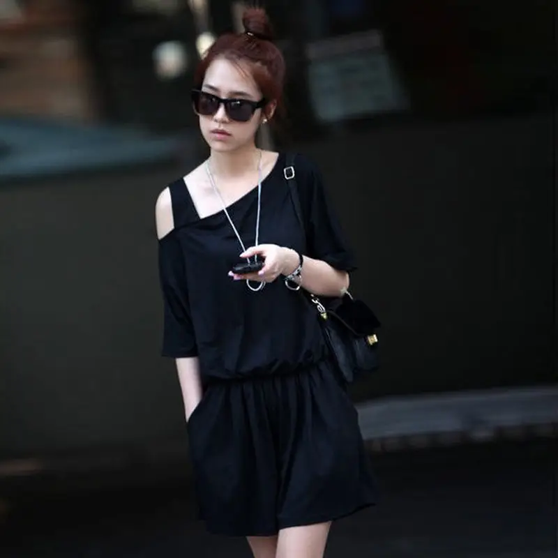 Женский комбинезон с шортами повседневный летний в Корейском стиле модель f182