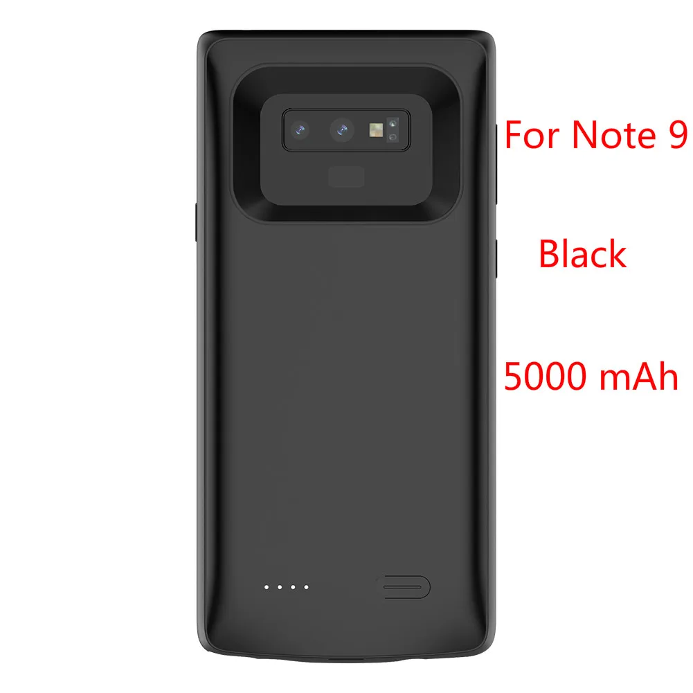 Black For Note 9 Leioua Rondaful Battery Case For Samsung Galaxy Note 9 Mobile Case Back External Power Bank Rechargeable For Samsung Galaxy S8 - Цвет: Black For Note 9