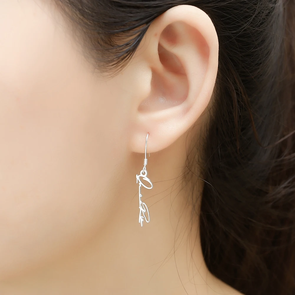 Женские серьги-капельки WindJune индивидуальные серьги из стерлингового серебра 925