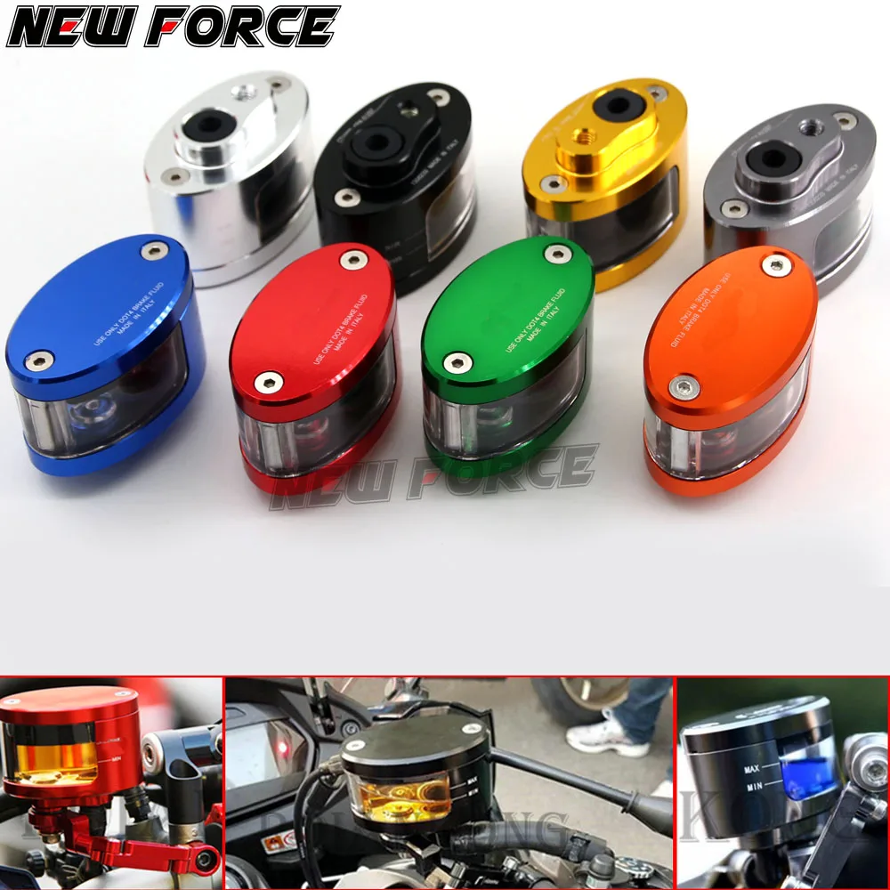 

CNC Motorcycle Brake Fluid Reservoir Clutch Tank Cylinder Master Oil Cup Case For KAWASAKI YAMAHA DUCATI APRILIA KTM BMW new