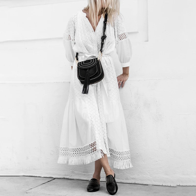 Длинное пляжное платье женщин 2018 Новое поступление модное повседневное летнее