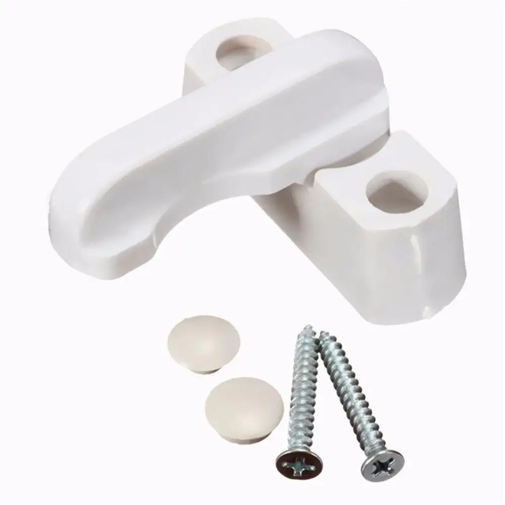 Window lock Пластиковая детская безопасная защита для окна, двери, створки, замок, предохранительная ручка, защелка S08 - Цвет: Window lock