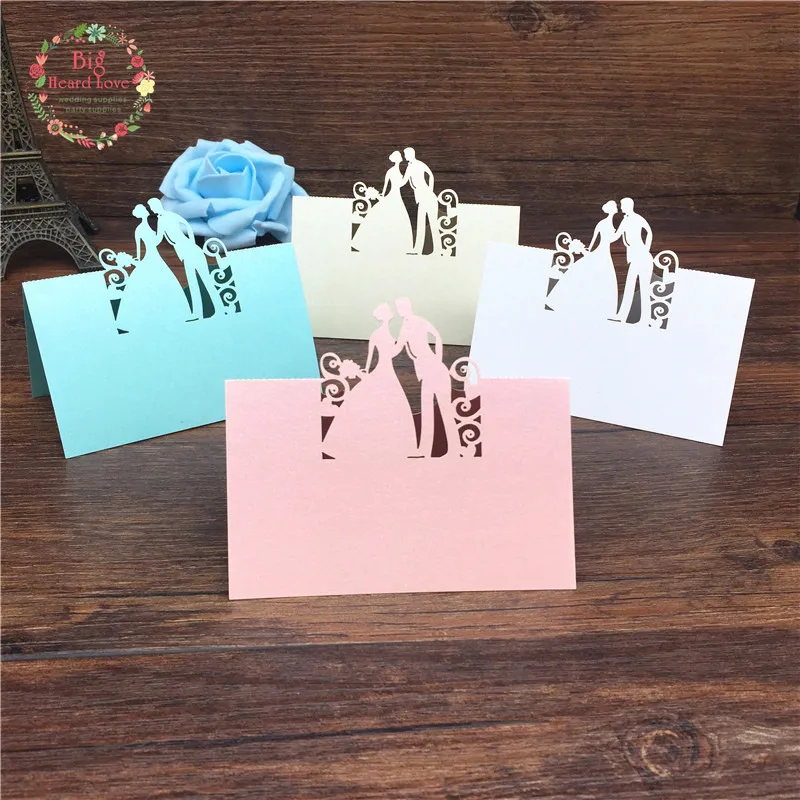 40 шт. декоративные карточки для свадебного имени|card love|love cardslaser cut wedding card |