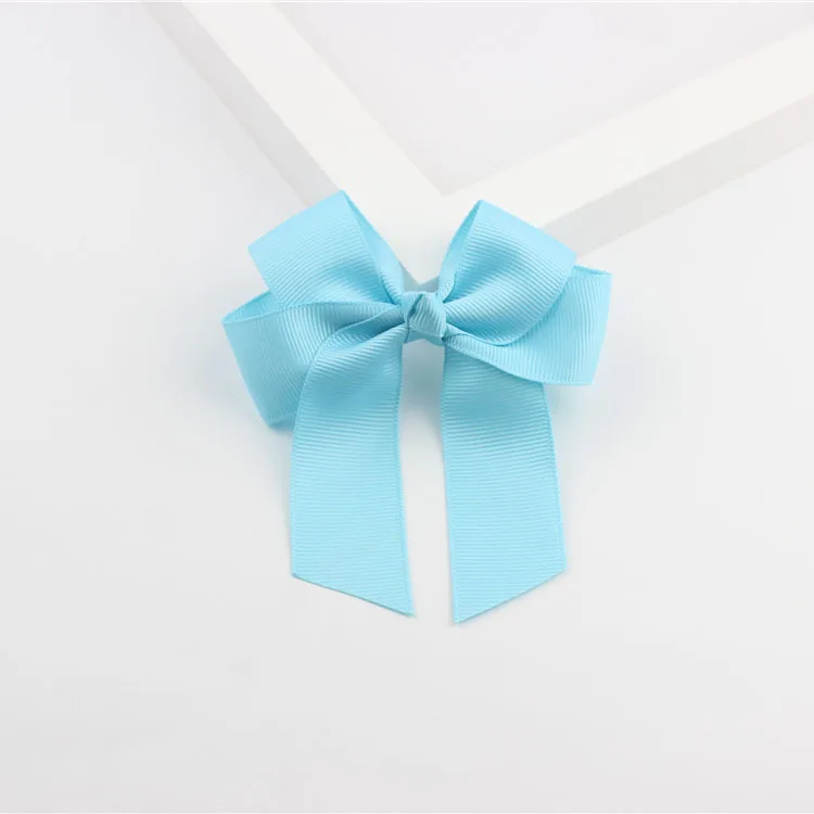 20 цветов 4,13 дюймов Большая лента Cheer лук с зажимами аллигатора танец Черлидинга банты для волос для девочек заколка аксессуары для волос
