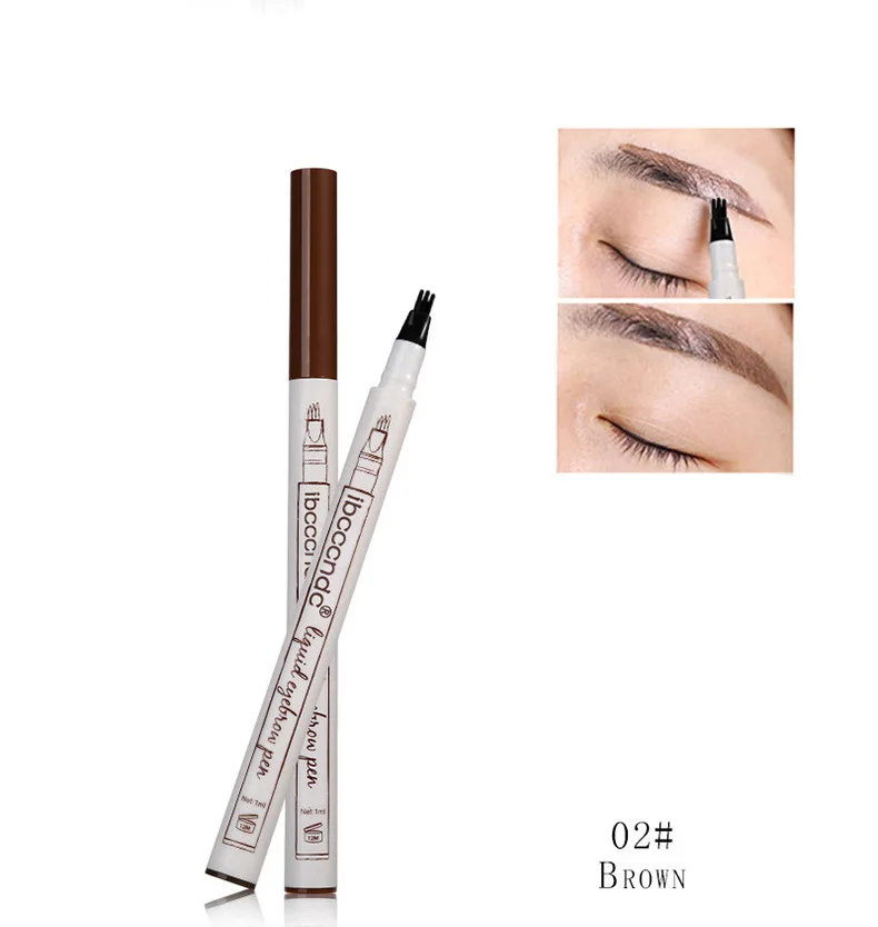 New 2018 Eye Brow Waterproof Black Brown Eyebrow Gel Tint Pigment Natural Cosmetics 3 Heads Tattoo Tinting Pencil cilios | Красота и