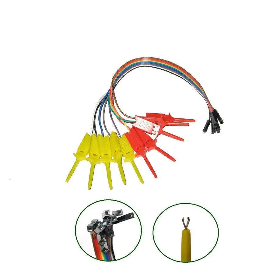 Тестовый крюк зажим для логического анализатора + гнездовой кабель Dupont Arduino Raspberry
