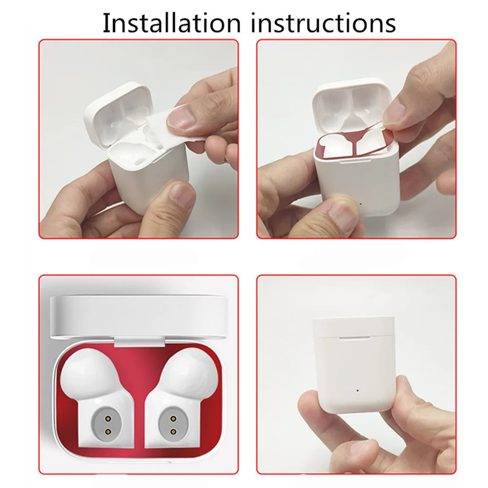 Защита от пыли для Xiao mi Red mi Airdots Bluetooth наушники металлические для mi Air Dots беспроводные наушники зарядная коробка защита от пыли