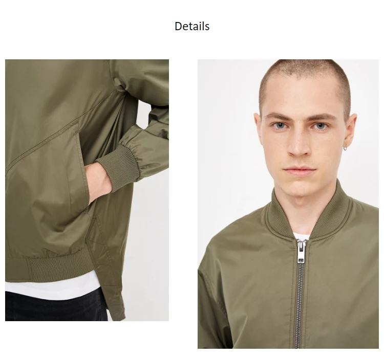 JackJones Осенняя мужская крутая бейсбольная куртка с абстрактным принтом и воротником 218321549