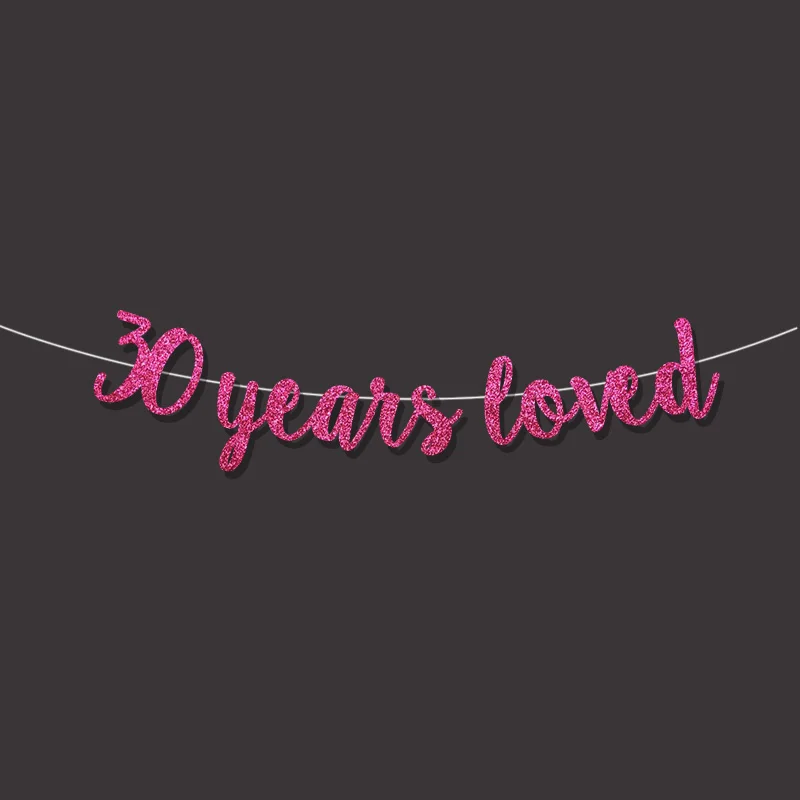 Баннер с надписью happy birthday 30 лет|Флажки вымпелы и конфетти| |
