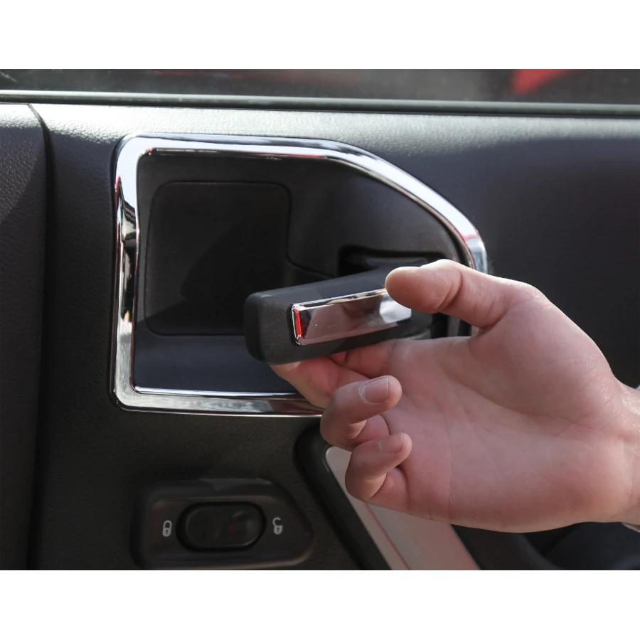 4 цвета Автомобильная внутренняя дверная ручка чаша рамка отделка стикер для Jeep