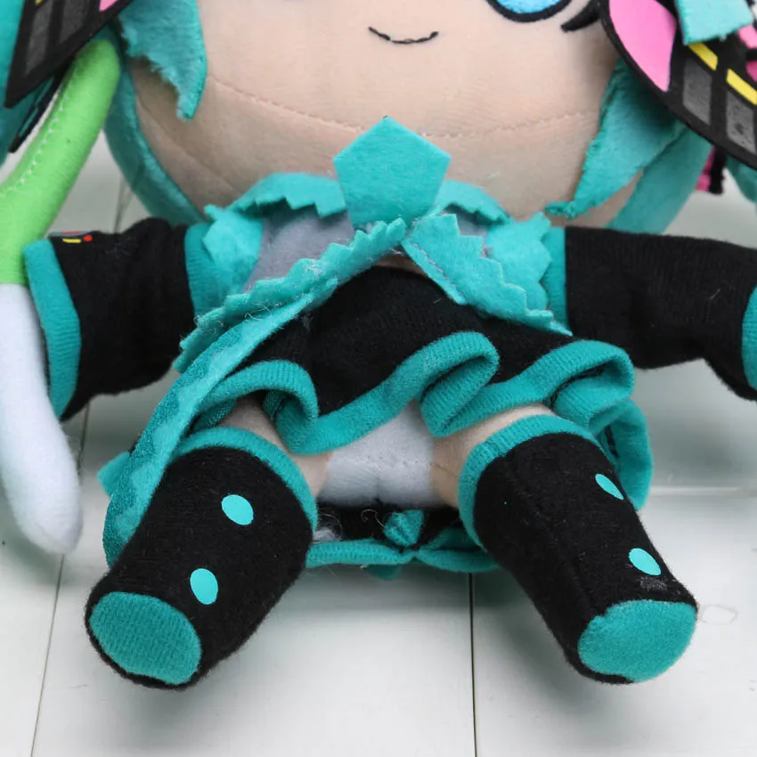 Японский аниме плюшевая игрушка для костюма vacaloid Hatsune Miku, улыбающиеся плюшевые куклы 16/24 см;
