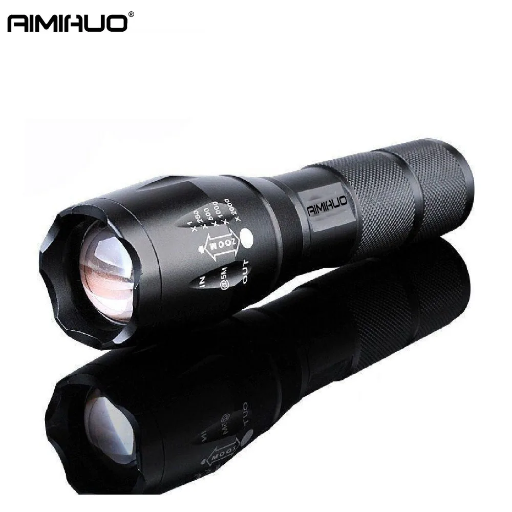 AIMIHUO Портативный светодиодный фонарик 3800LM 5 свет Режим Cree Xm L T6 масштабируемой