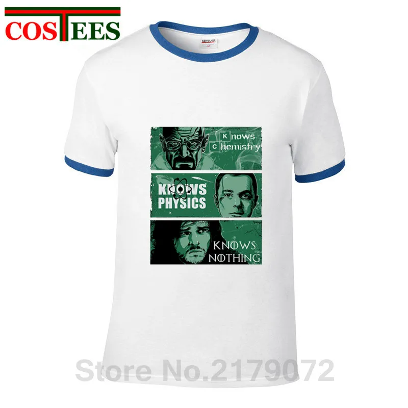 Parody THE BIG BANG THEORY Heisenberg mashup футболка Breaking Bad SHELDON COOPER рубашка sci fi Knowledge always rules