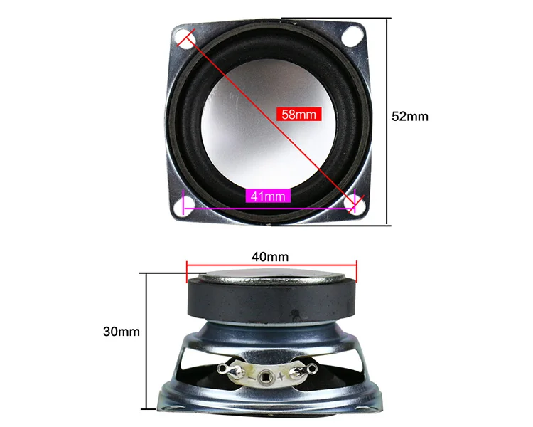 GHXAMP 2 дюймов полный спектр динамик Bluetooth динамик DIY 4ohm 3 Вт твитер Средний бас для ноутбука Компьютерные колонки 2 шт