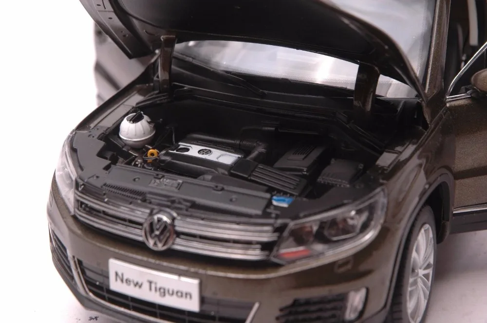 1:18 литая модель для Volkswagen VW Tiguan 2013 коричневый внедорожник игрушечный автомобиль миниатюрная Коллекция подарков