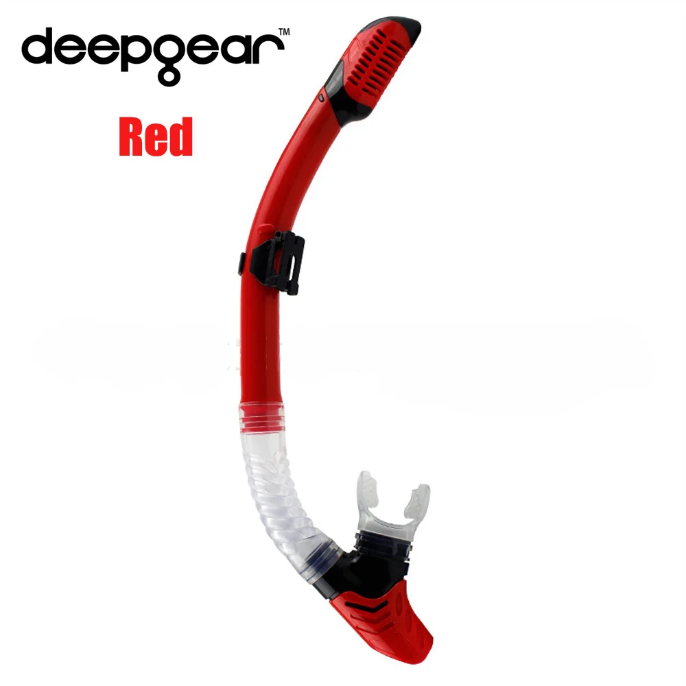 Трубка для подводного плавания DEEPGEAR силиконовый мундштук сухого дайвинга