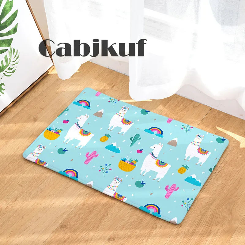 Новое поступление розовые ковры с принтом Пегас для подростков коврики ванной